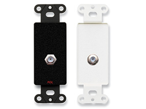  RDL D-F Double Type F Jack on Decora® Wall Plate (D-F)