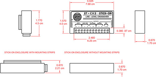 RDL ST-CX2 Two Band Active Line-level Crossover (ST-CX2)