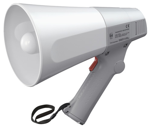 TOA ER-520W White 6W Hand Grip Megaphone With Whistle TOA ER-520W White 6W Hand Grip Megaphone With Whistle