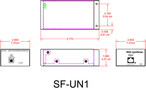 RDL SF-UN1 USB to Dante Network Interface (SF-UN1)