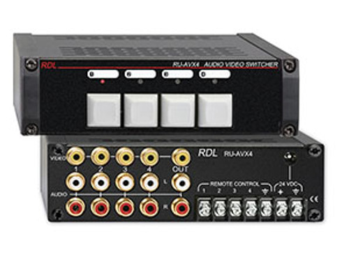 RDL RU-AVX4 Audio/Video Switcher - 4x1 - RCA (RU-AVX4)  RDL RU-AVX4 Audio/Video Switcher - 4x1 - RCA (RU-AVX4)