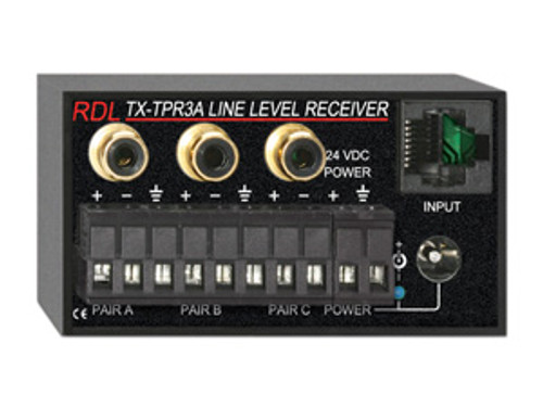 RDL TX-TPR3A Active Three-Pair Receiver - Twisted Pair Format-A (TX-TPR3A) RDL TX-TPR3A Active Three-Pair Receiver - Twisted Pair Format-A (TX-TPR3A)