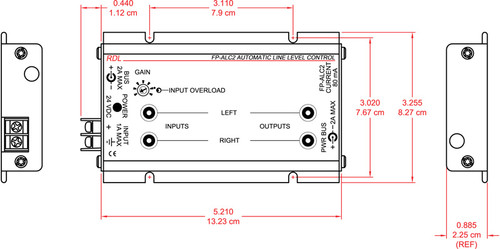 RDL FP-ALC2 Automatic Level Control - Stereo - RCA Jacks (FP-ALC2)