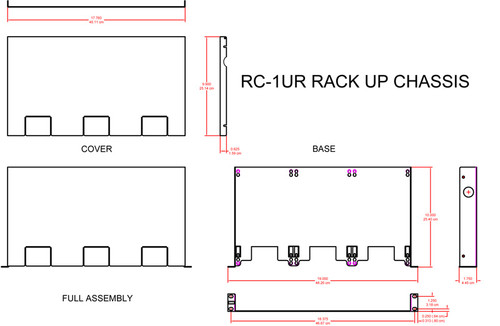 RDL RC-1UR 19" Universal Rack Chassis (RC-1UR)