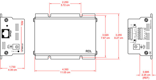 RDL FP-NML2V Network to Mic/Line Interface with VCA (FP-NML2V)