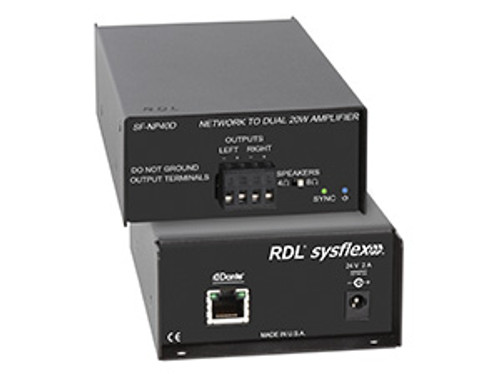 RDL SF-NP40D Network to 40 W Stereo Power Amplifier (SF-NP40D) RDL SF-NP40D Network to 40 W Stereo Power Amplifier (SF-NP40D)