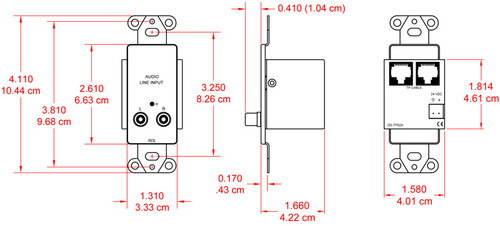 RDL DS-TPS2A Active Dual Pair RJ45 Sender Module (DS-TPS2A) 