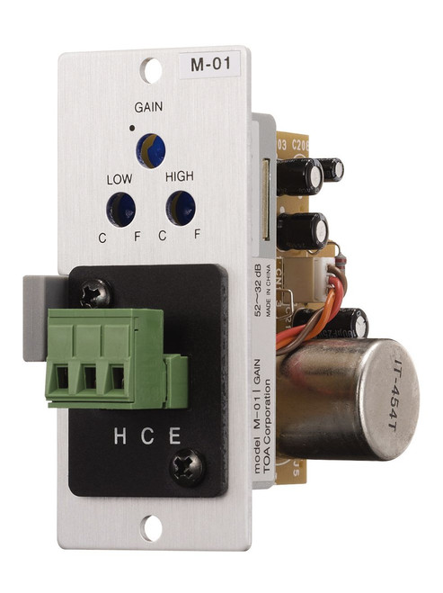 TOA M-01S Microphone Input Module With Removable Terminal Block (M-01S) TOA M-01S Microphone Input Module With Removable Terminal Block (M-01S)