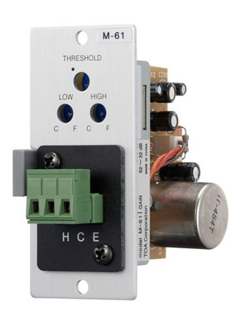 TOA M-61F Microphone Input With Compressor Female XLR (M-61F) TOA M-61F Microphone Input With Compressor Female XLR (M-61F)