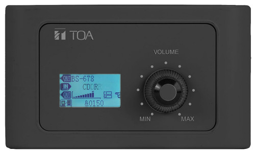 TOA M-802RC-AM Remote Audio Control Panel with Audio Out TOA M-802RC-AM Remote Audio Control Panel with Audio Out