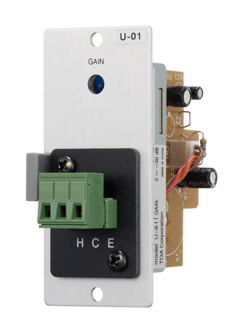 TOA U-01S Line Input Module With Removable Terminal Block TOA U-01S Line Input Module With Removable Terminal Block