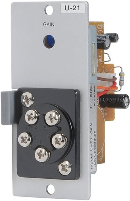 TOA U-21S Unbalanced Line Input With Remote Volume Control TOA U-21S Unbalanced Line Input With Remote Volume Control