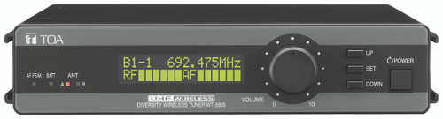 TOA WT-5805-AM-RM1D00 Wireless Space Diversity Tuner Frequency Band M TOA WT-5805-AM-RM1D00 Wireless Space Diversity Tuner Frequency Band M