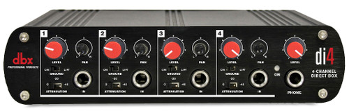 DBX DBXDI4 Active 4 Channel Direct Box With Line Mixer