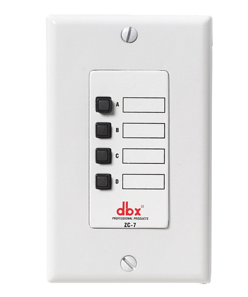 DBX DBXZC7V Seven Wall Mounted Mic Page Assignment Controller
