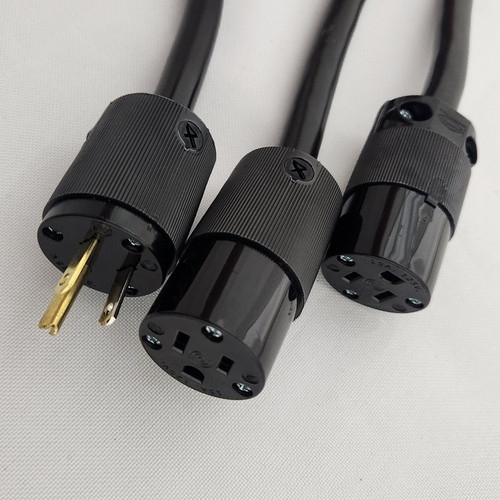 PlugsPlus 2-Fer 36" Splitter Cables with 15A Straight Blade/Edison/ NEMA 5-15 Connectors (Y36MSB15) PlugsPlus 2-Fer 36" Splitter Cables with 15A Straight Blade/Edison/ NEMA 5-15 Connectors (Y36MSB15)