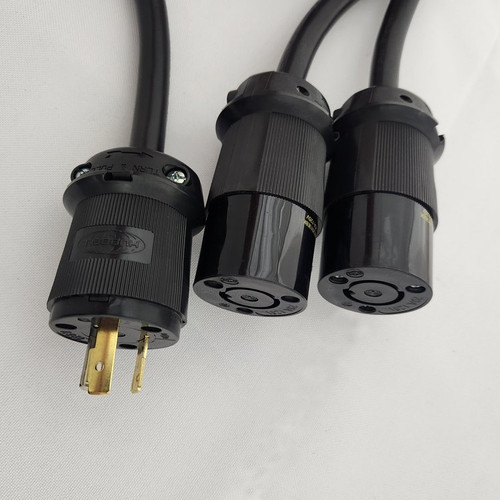 PlugsPlus 2-Fer 36" Splitter Cable with Nema L5-20 Twist Lock Connectors (Y36MTL) PlugsPlus 2-Fer 36" Splitter Cable with Nema L5-20 Twist Lock Connectors (Y36MTL)