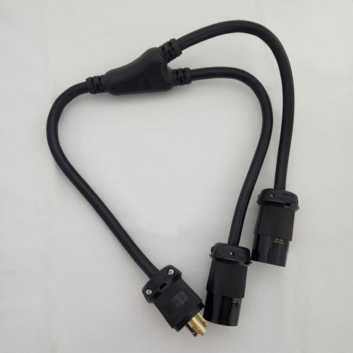 PlugsPlus 2-Fer 36" Splitter Cable with Nema L5-20 Twist Lock Connectors (Y36MTL) PlugsPlus 2-Fer 36" Splitter Cable with Nema L5-20 Twist Lock Connectors (Y36MTL)