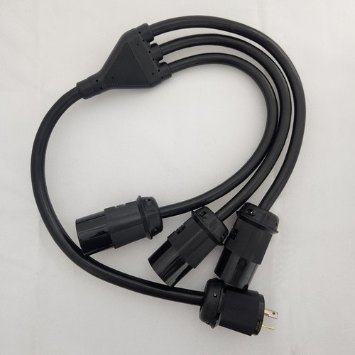 PlugsPlus 3-Fer 36" Splitter Cable with Nema L5-20 Twist Lock Connectors (W36MTL) PlugsPlus 3-Fer 36" Splitter Cable with Nema L5-20 Twist Lock Connectors (W36MTL)