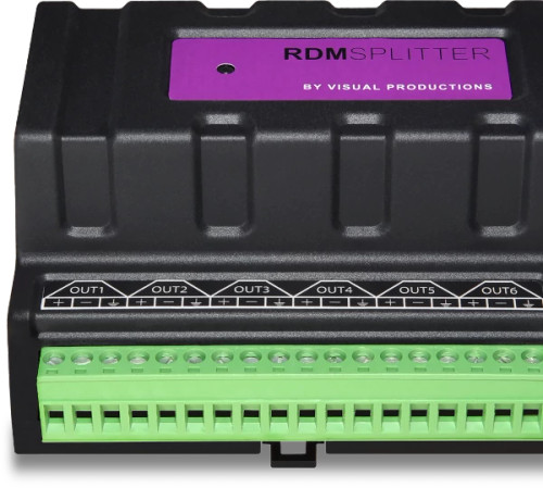 Visual Productions RDMSPLITTER (RJ45) DIN Rail DMX/RDM Splitter/Booster (RDMSPLITTER (RJ45))