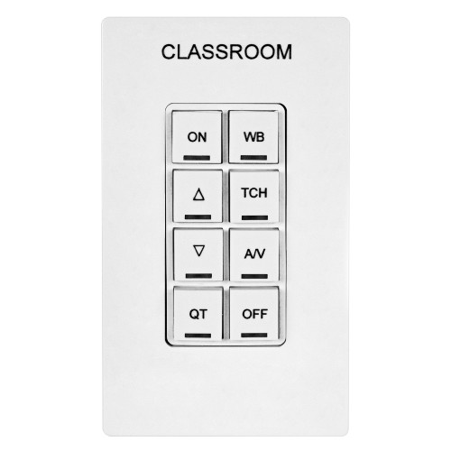 Leviton DRKDN-U8W Keypad Room Controller, 8 Button, GreenMAX® DRC Wireless (DRKDN-U8W) Leviton DRKDN-U8W Keypad Room Controller, 8 Button, GreenMAX® DRC Wireless (DRKDN-U8W)
