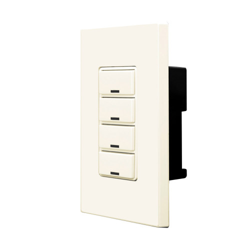 Leviton RDGSW-4CT GreenMAX® Digital Keypad, Light Switch, 4 Button, LumaCAN3, Light Almond (RDGSW-4CT) Leviton RDGSW-4CT GreenMAX® Digital Keypad, Light Switch, 4 Button, LumaCAN3, Light Almond (RDGSW-4CT)