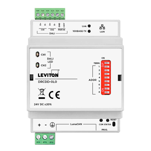 Leviton DRCDD-0L0 GreenMAX® DRC, LUMACAN to DALI Gateway (DRCDD-0L0) Leviton DRCDD-0L0 GreenMAX® DRC, LUMACAN to DALI Gateway (DRCDD-0L0)