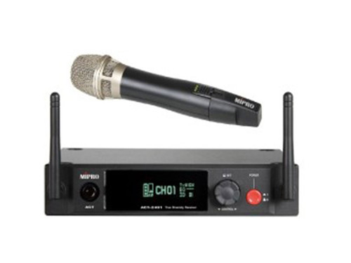 Avlex ACT-2401/ACT-24HC Half-Rack Single-Channel 2.4GHz Receiver With Rechargeable Handheld Microphone Avlex ACT-2401/ACT-24HC Half-Rack Single-Channel 2.4GHz Receiver With Rechargeable Handheld Microphone