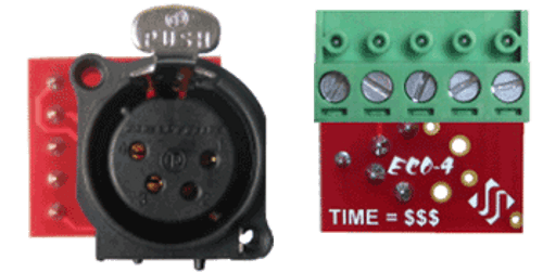 Johnson Systems Female 4 Pin XLR to Terminal / Plug (RM4F - 1 to 99 units.) Johnson Systems Female 4 Pin XLR to Terminal / Plug (RM4F - 1 to 99 units.)