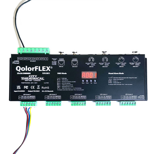 City Theatrical 5811 QolorFLEX 25x3A Dimmer (5811)  City Theatrical 5811 QolorFLEX 25x3A Dimmer (5811)