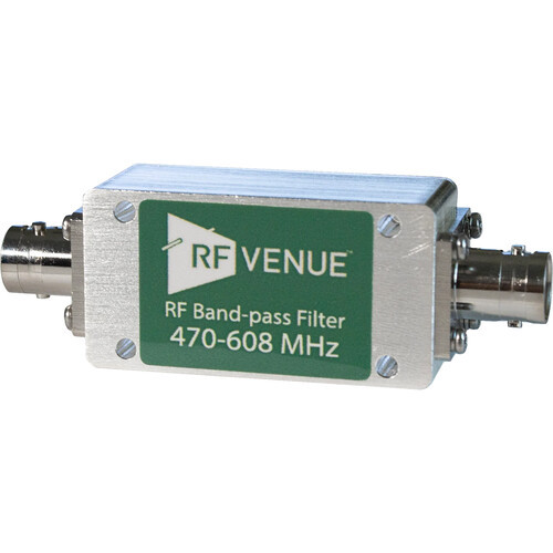 RF Venue BPF470T608  RF Band-Pass Filter (470 to 608 MHz) RF Venue BPF470T608  RF Band-Pass Filter (470 to 608 MHz)