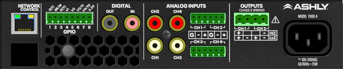 Ashly FX 60.2 1/2-Rack Compact 2-Chanel Power Amplifier With DSP 2 x 60W