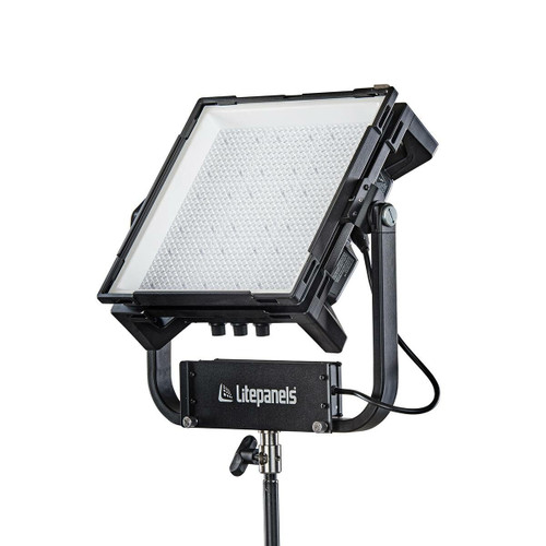 Litepanels 945-2311 Gemini 1x1 Hard RGBWW LED Panel With Pole-Operated Yoke & US Power Cable Litepanels 945-2311 Gemini 1x1 Hard RGBWW LED Panel With Pole-Operated Yoke & US Power Cable