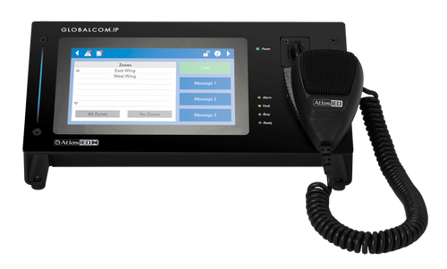 Atlas Sound IPCSDTOUCH-H GLOBALCOM®.IP Touch Screen Digital Communication Station with Dante® Message Channels and Handheld Mic (IPCSDTOUCH-H) Atlas Sound IPCSDTOUCH-H GLOBALCOM®.IP Touch Screen Digital Communication Station with Dante® Message Channels and Handheld Mic (IPCSDTOUCH-H)
