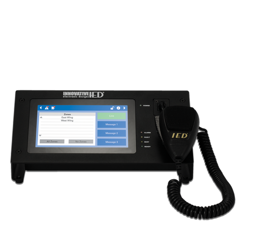 Atlas Sound IED550CS-H Touch Screen Digital Communication Station with CobraNet® Message Channels with Handheld Microphone (IED550CS-H) Atlas Sound IED550CS-H Touch Screen Digital Communication Station with CobraNet® Message Channels with Handheld Microphone (IED550CS-H)