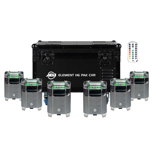 ADJ Element H6 Pak Chr All In One Event up Lighting System (Element H6 Pak Chr)