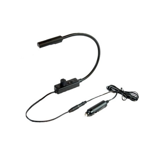 Littlite L-6/18-LED-BLUE Blue LED, Permanent Mount 18" Gooseneck, Detachable Cigarette Plug Adapter (L-6/18-LED-BLUE )