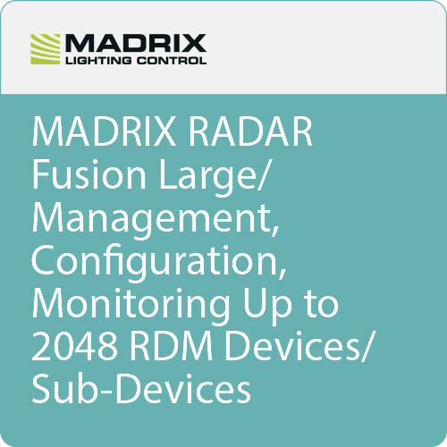 Madrix Lighting Control IA-SW-005053 MADRIX RADAR Fusion Large Madrix Lighting Control IA-SW-005053 MADRIX RADAR Fusion Large