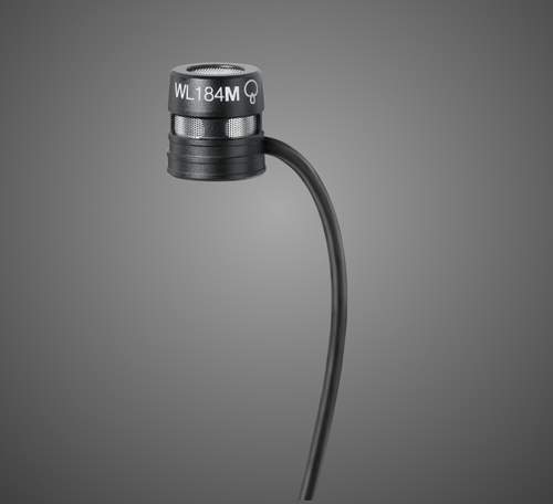 Shure WL184M Low-Profile Supercardioid Lavalier Microphone (WL184MB/S-LM3-) Shure WL184M Low-Profile Supercardioid Lavalier Microphone (WL184MB/S-LM3-)
