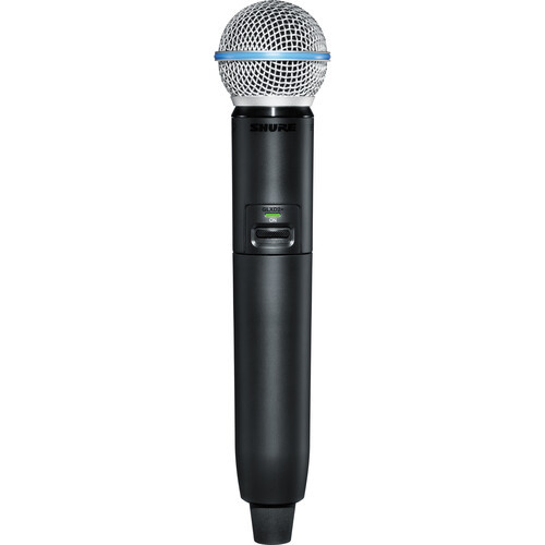 Shure GLXD2+ Dual-Band Wireless Handheld Transmitter with BETA 58A Microphone (Z3: 2.4, 5.8 GHz) (GLXD2+/B58=-Z3) Shure GLXD2+ Dual-Band Wireless Handheld Transmitter with BETA 58A Microphone (Z3: 2.4, 5.8 GHz) (GLXD2+/B58=-Z3)