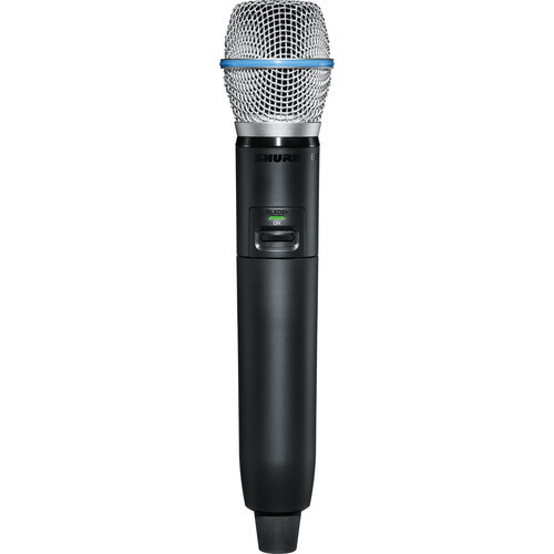 Shure GLXD2+ Dual-Band Wireless Handheld Transmitter with BETA 87A Microphone (Z3: 2.4, 5.8 GHz) (GLXD2+/B87A=-Z3) Shure GLXD2+ Dual-Band Wireless Handheld Transmitter with BETA 87A Microphone (Z3: 2.4, 5.8 GHz) (GLXD2+/B87A=-Z3)