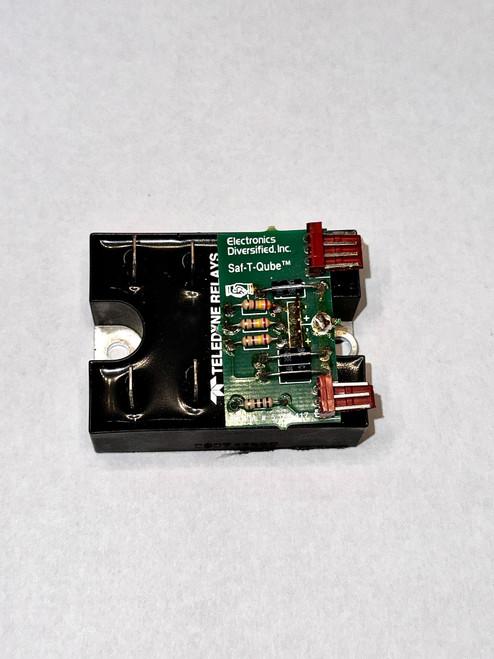EDI Prolite Solid State Relay with Custom PCB Saf-T-Qube Board installed-parallel pins 