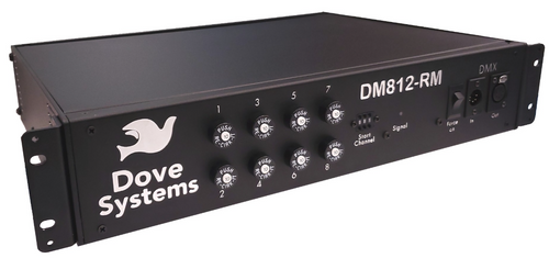 Dove Systems DM812-RM Rack Mount Dimmer, 8 Channels 10A per Channel, in 2U Enclosure (DM812-RM-RMF-)