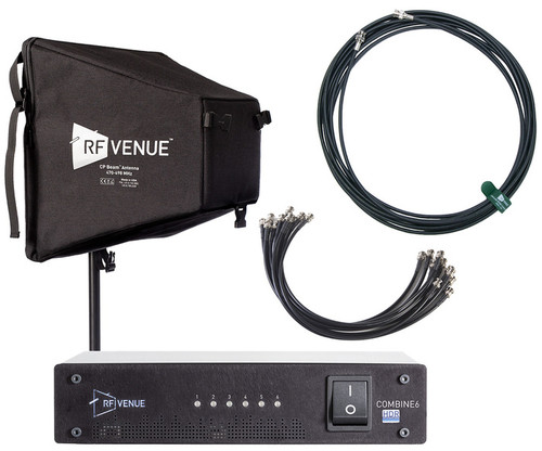 RF Venue COMB6CPB 6-Channel In-Ear Monitor Pack with CP Beam Antenna and Cable RF Venue COMB6CPB 6-Channel In-Ear Monitor Pack with CP Beam Antenna and Cable