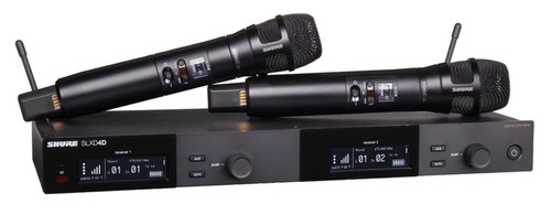 Shure SLXD24D/N8CB Dual Wireless System with 2x Nexadyne 8/C Cardioid Microphones (SLXD24D/N8CB-G58) Shure SLXD24D/N8CB Dual Wireless System with 2x Nexadyne 8/C Cardioid Microphones (SLXD24D/N8CB-G58)