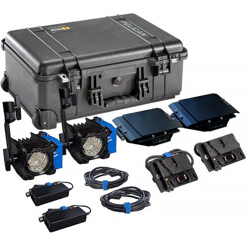 Nila N50K2E-D-V 50 Daylight LED Fixture with V-Mount Plate (2-Light Kit) (N50K2E-D-V)