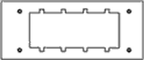 Johnson Systems AP-6A4 6 Gang to 4 Gang Adaptor Plate (AP-6A4)