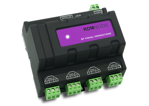 Visual Productions RdmNode 4-Port eDMX Converter (RdmNode)