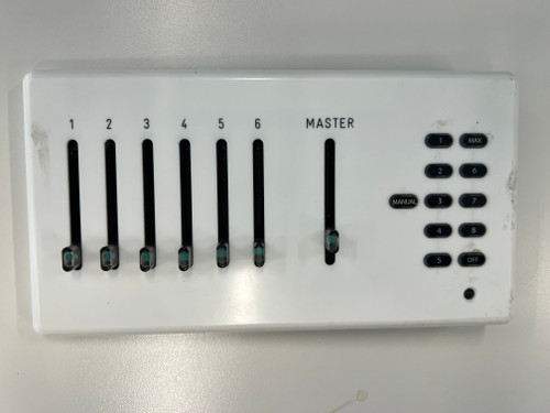 Leviton D8000 Slider & Button Station, 7 Sliders & 11 Buttons, white, refurbished (KS071-W)  Leviton D8000 Slider & Button Station, 7 Sliders & 11 Buttons, white, refurbished (KS071-W)