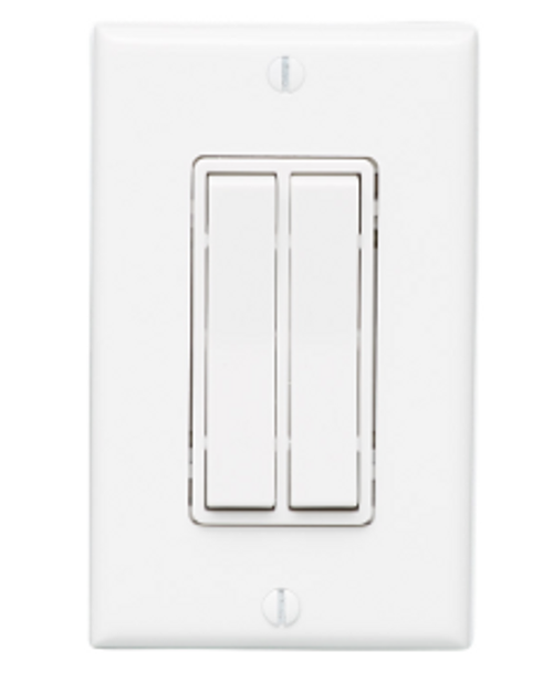 ETC PTM365DUW PTM Decorator Style Switch, Dual Toggle Switch, White (PTM365DUW)